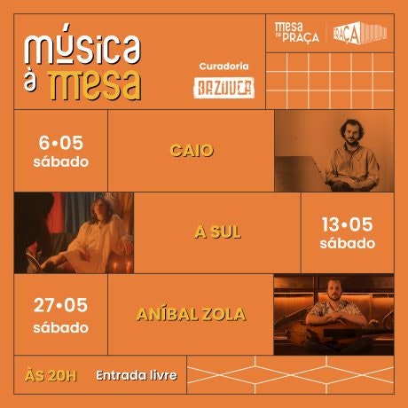 The month of May rhymes with longer days and good music: another edition of Música à Mesa is coming!