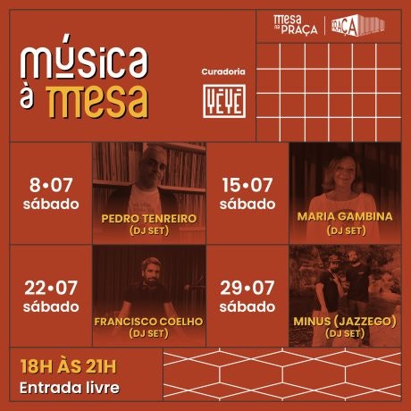 Música à Mesa: em julho, os jantares de sábado vão para outro nível!